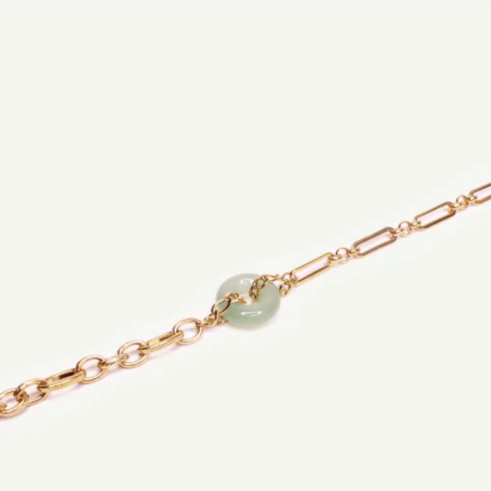 Caprice Paris 不銹鋼玉石吊墜手鏈 | 法國製造 (歐洲首飾)