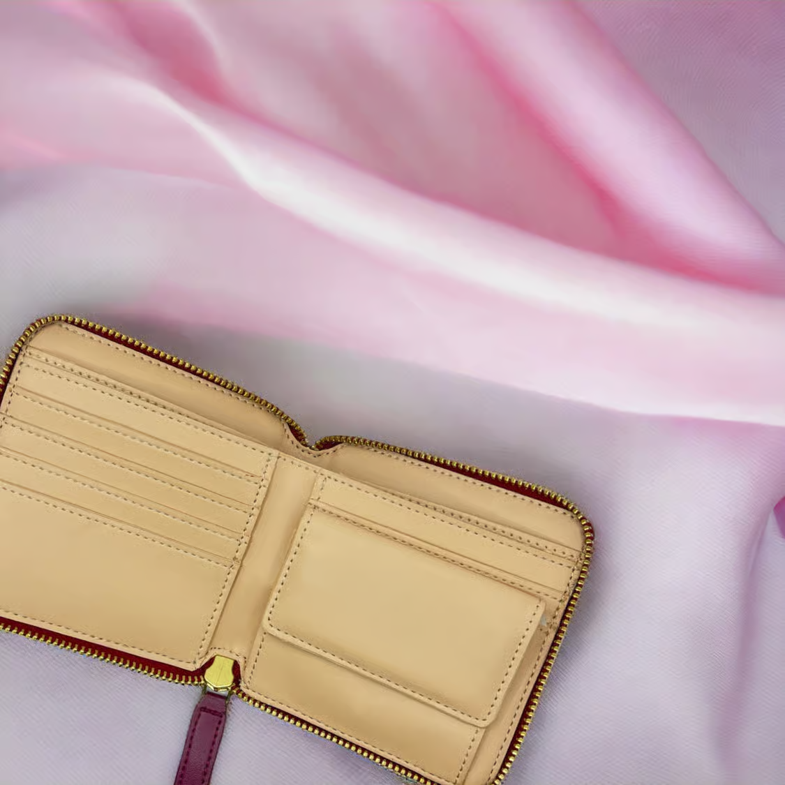 IKON SWEDEN Apple皮革酒紅色銀包 | 印度製造 (瑞典品牌)