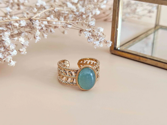 SOPHIE BIJOUX 可調式浪漫東陵石戒指 | 法國製造 (歐洲首飾)