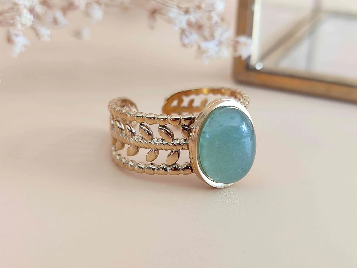 SOPHIE BIJOUX 可調式浪漫東陵石戒指 | 法國製造 (歐洲首飾)