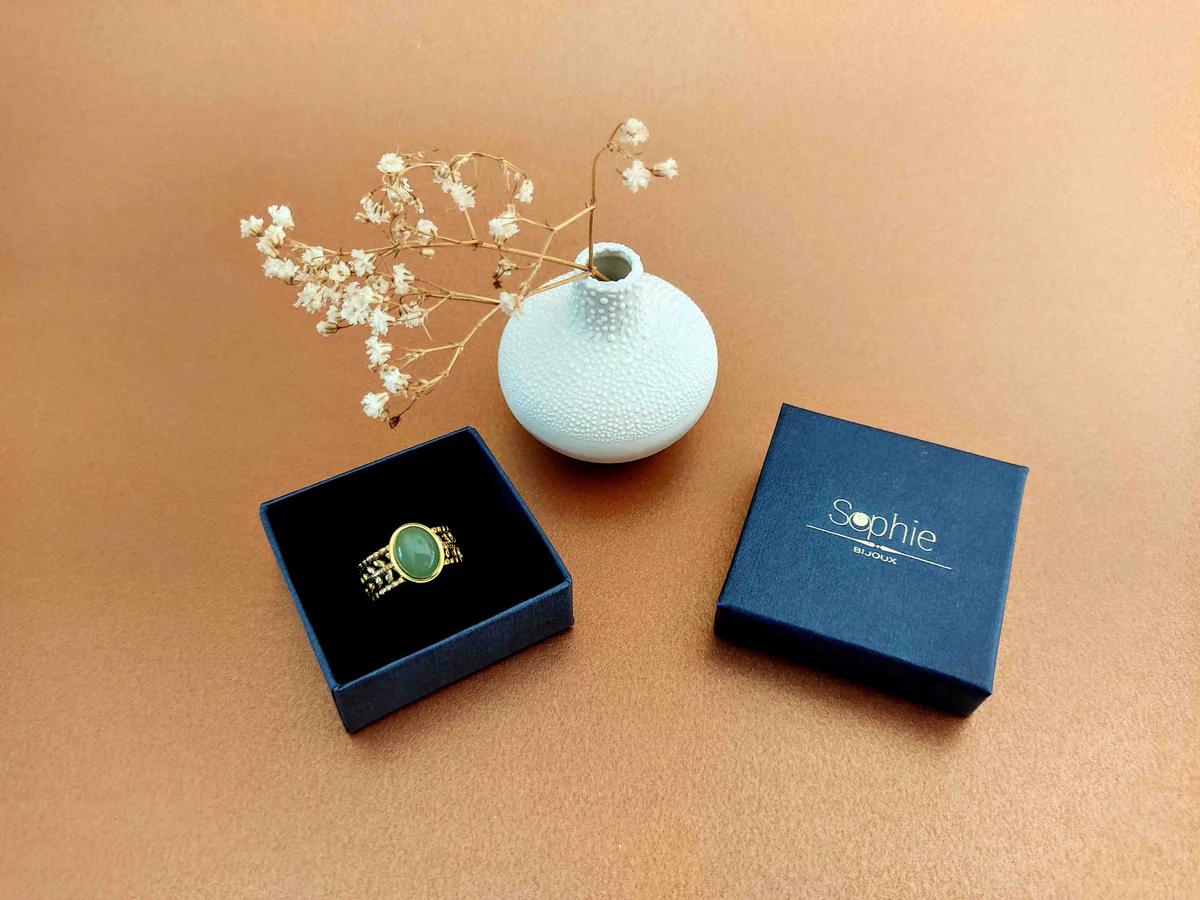 SOPHIE BIJOUX 可調式浪漫東陵石戒指 | 法國製造 (歐洲首飾)