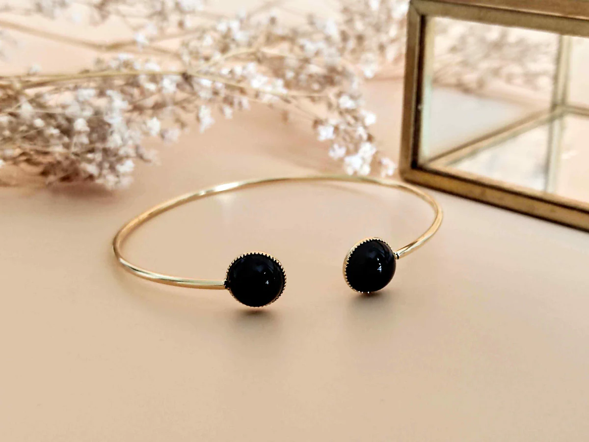 SOPHIE BIJOUX 經典黑瑪瑙手鈪 | 法國製造 (歐洲首飾)