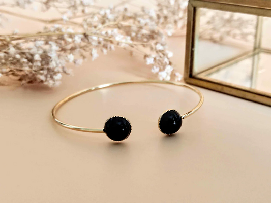 SOPHIE BIJOUX 經典黑瑪瑙手鈪 | 法國製造 (歐洲首飾)