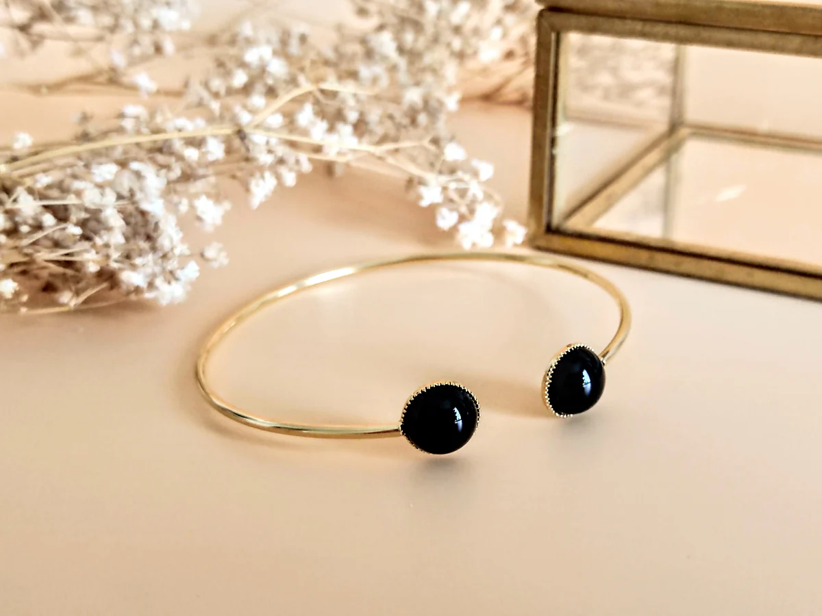 SOPHIE BIJOUX 經典黑瑪瑙手鈪 | 法國製造 (歐洲首飾)