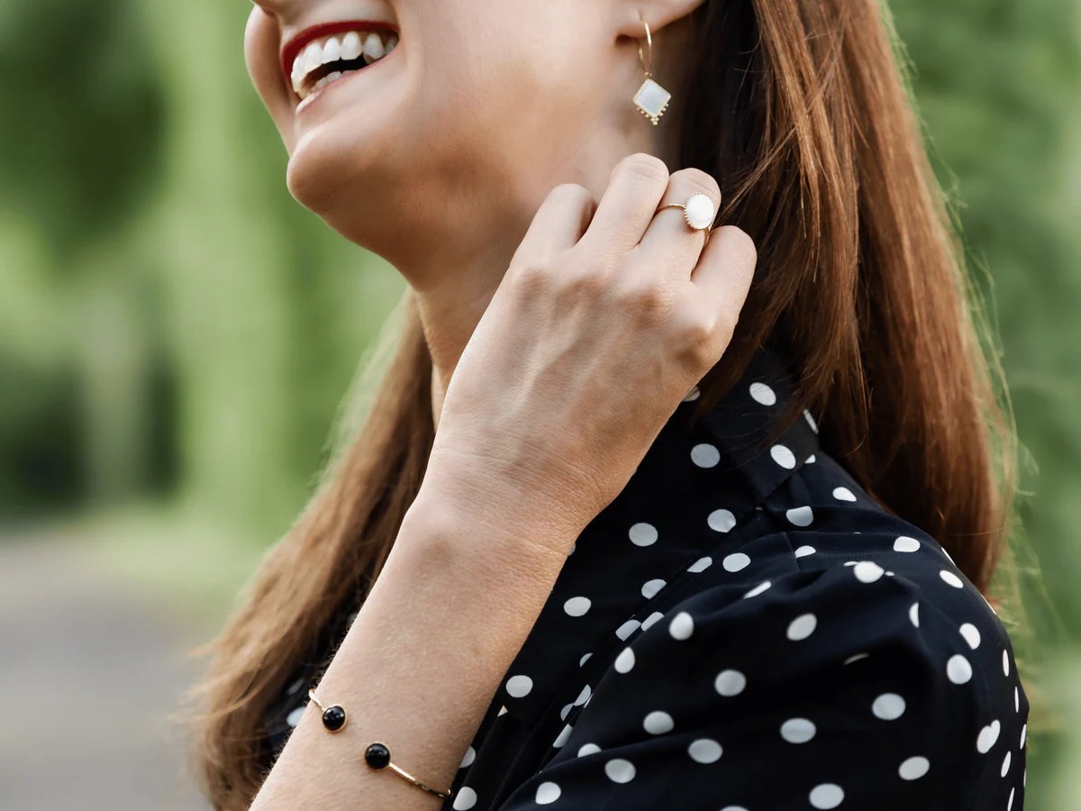 SOPHIE BIJOUX 經典黑瑪瑙手鈪 | 法國製造 (歐洲首飾)