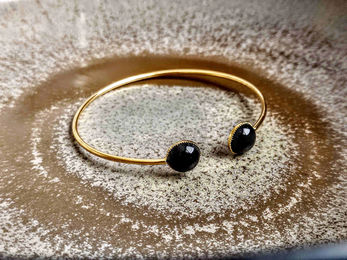 SOPHIE BIJOUX 經典黑瑪瑙手鈪 | 法國製造 (歐洲首飾)